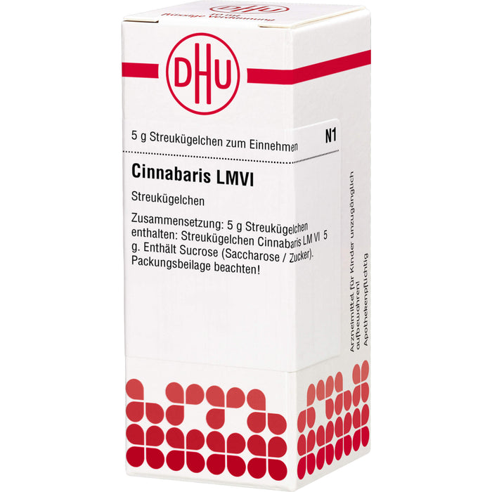 Cinnabaris LM VI DHU Globuli, 5 g Globuli