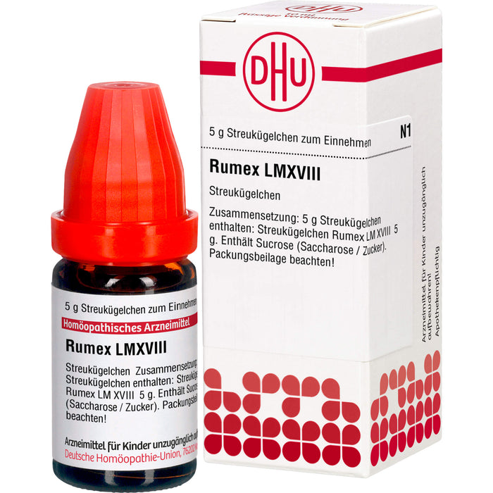 Rumex LM XVIII DHU Globuli, 5 g Globuli