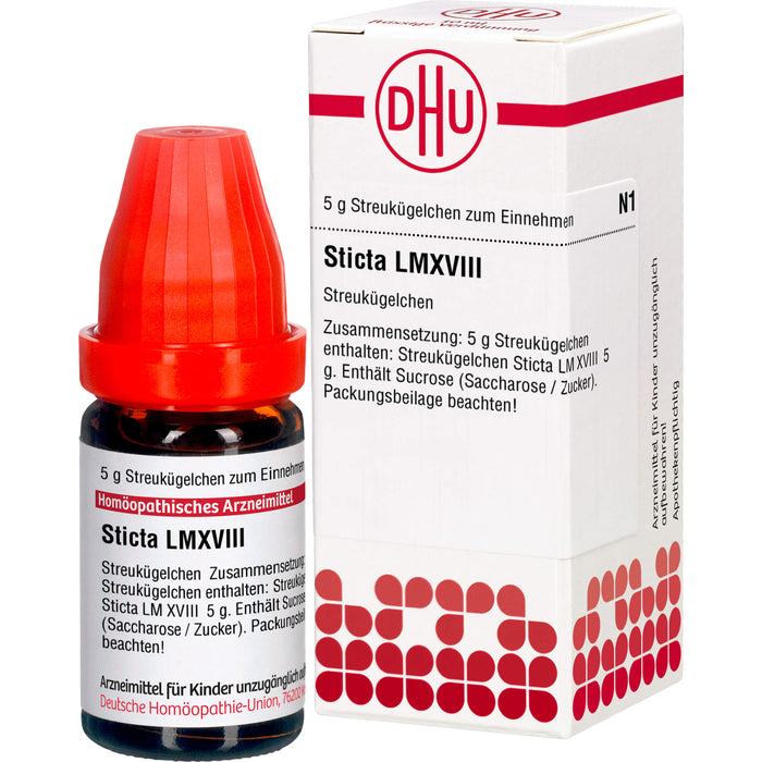 Sticta LM XVIII DHU Globuli, 5 g Globuli