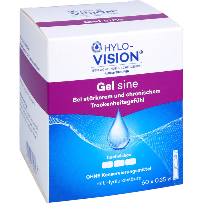 Hylo-Vision Gel sine Augentropfen, 60 pc Ampoules