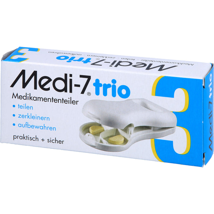 Medi-7 trio Tablettenteiler weiss, 1 pc Boîte