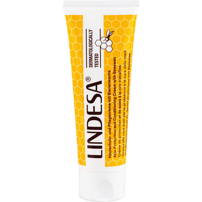 LINDESA Hautschutz- und Pflegecreme mit Bienenwachs, 75 ml Creme