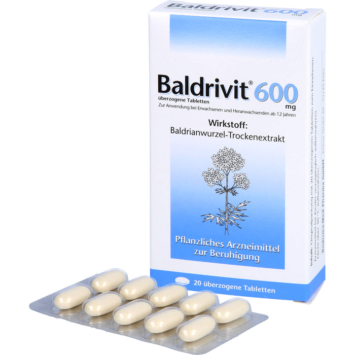 Baldrivit 600 mg überzogene Tabletten, 20 St UTA