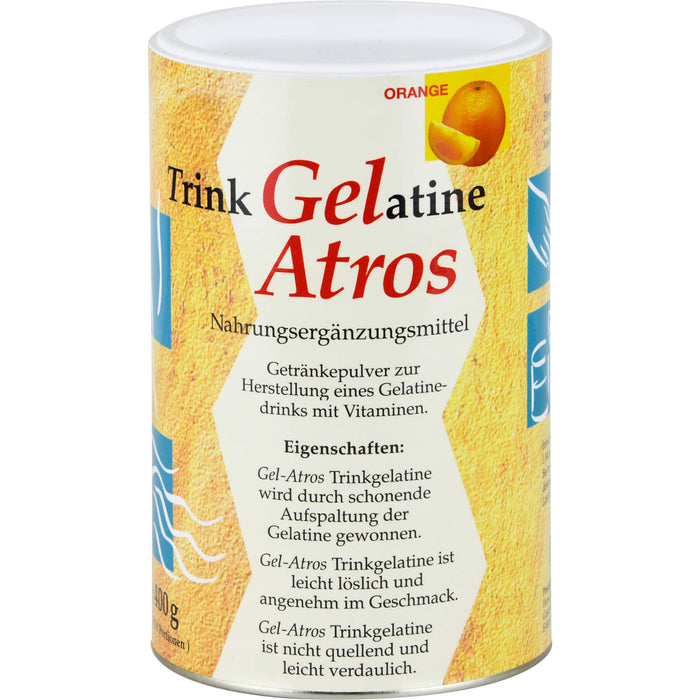 Gel-Atros Trinkgelatine Orange, 400 g Poudre