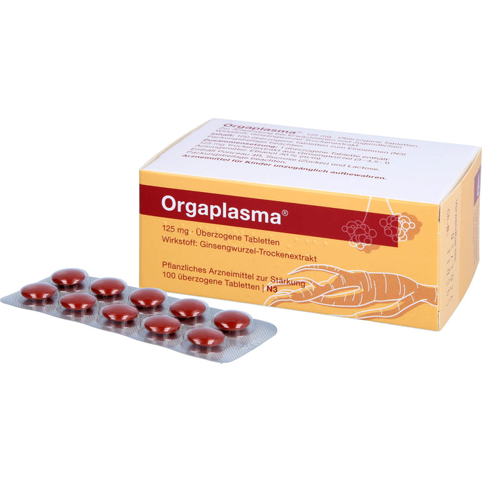 Orgaplasma, 125 mg, Überzogene Tabletten, 100 pc Tablettes