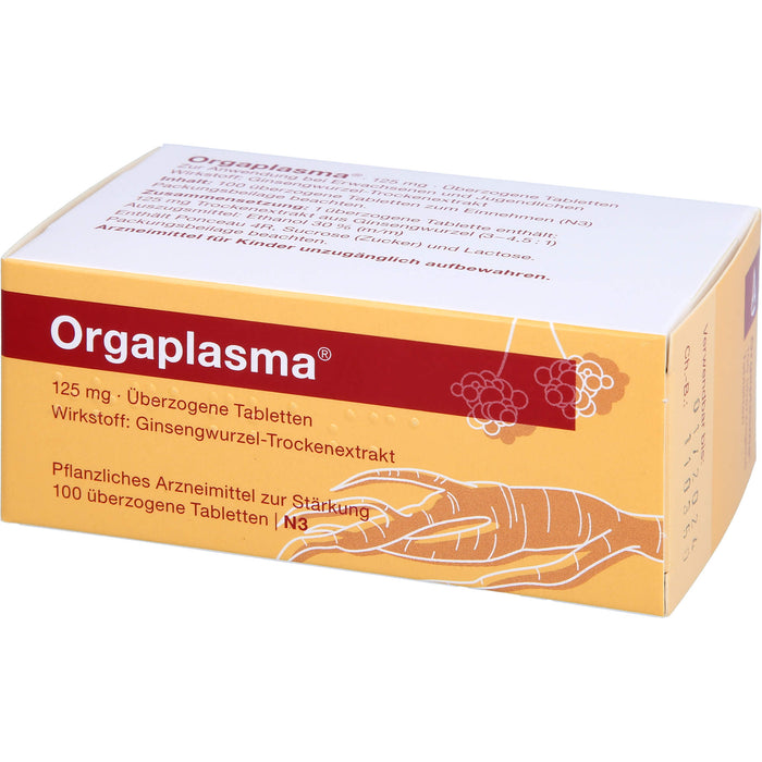 Orgaplasma, 125 mg, Überzogene Tabletten, 100 pc Tablettes