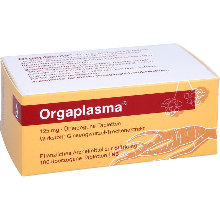 Orgaplasma, 125 mg, Überzogene Tabletten, 100 pc Tablettes