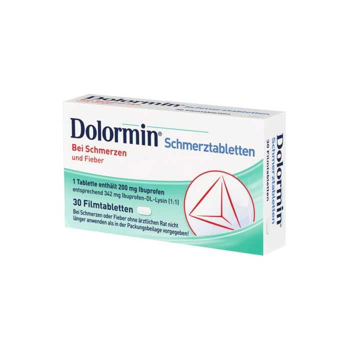 Dolormin Schmerztabletten bei Schmerzen und Fieber, 30 pc Tablettes