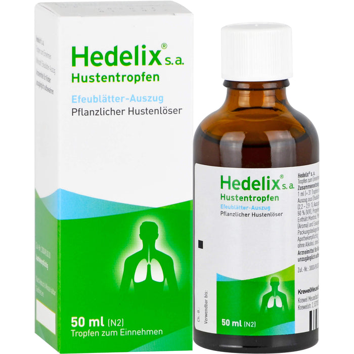 Hedelix s.a. Hustentropfen pflanzlicher Hustenlöser, 50 ml Solution