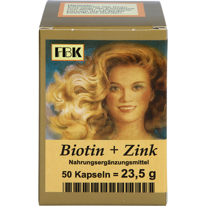 Biotin + Zink Haarkapseln, 50 St KAP