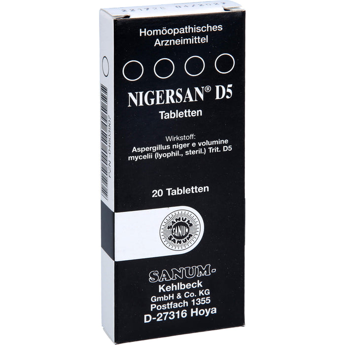 Nigersan D5 Tabletten, 20 pcs. Tablets