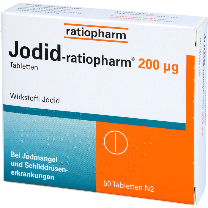 Jodid-ratiopharm 200 µg Tabletten, 50 pcs. Tablets