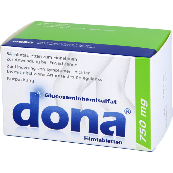 dona 750 mg Tabletten bei Arthrose des Kniegelenks, 84 pc Tablettes