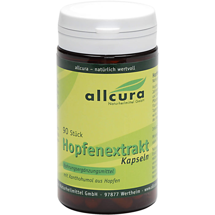 allcura Hopfenextrakt Kapseln, 90 pc Capsules