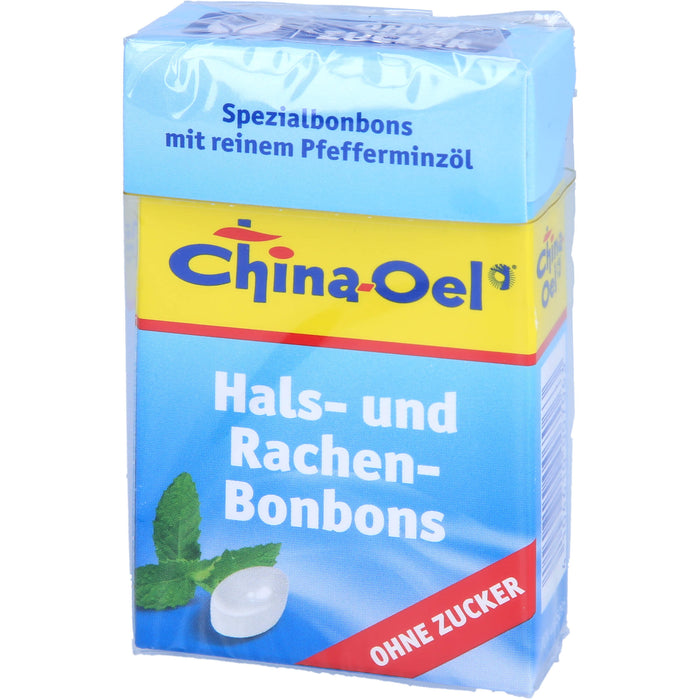 China-Oel Hals- und Rachenbonbons ohne Zucker, 40 g Candies