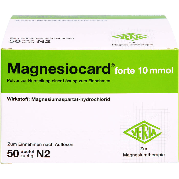 Magnesiocard forte 10 mmol Pulver zur Behandlung bei Magnesiummangel, 50 pc Sachets