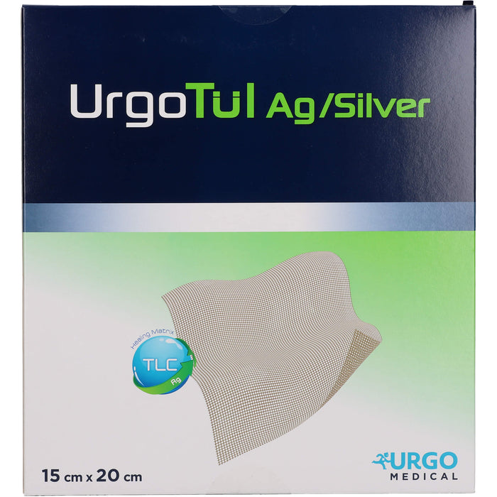 Urgotül Silver, Lipidokolloid-Wundauflage mit Silbersalz, 5 pcs. Wound gauze