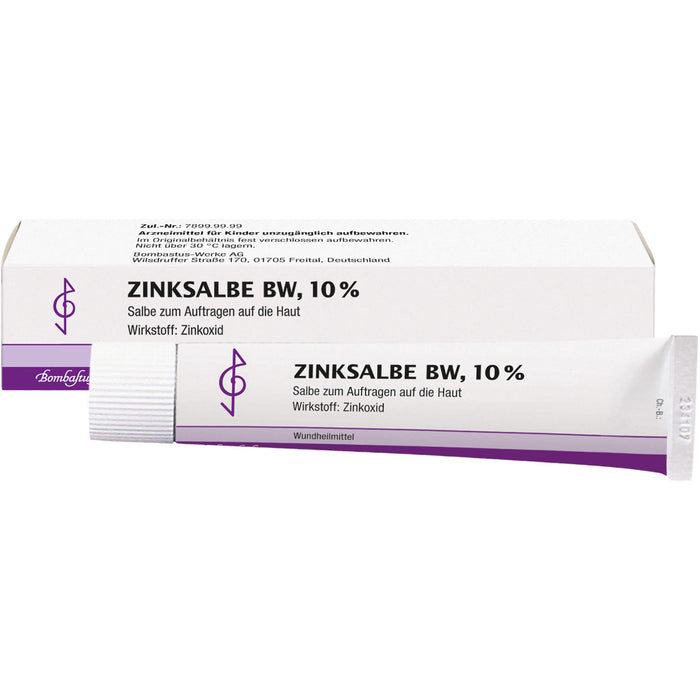 Bombastus Zinksalbe BW, 10% Wundheilmittel, 50 ml Salbe