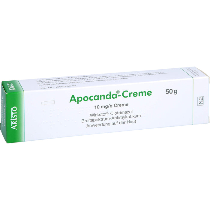 Apocanda-Creme Breitspektrum-Antimykotikum, 50 g Crème