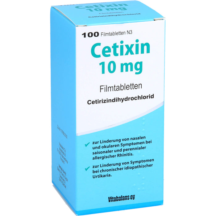 Cetixin 10 mg Filmtabletten bei Allergien, 100 pcs. Tablets