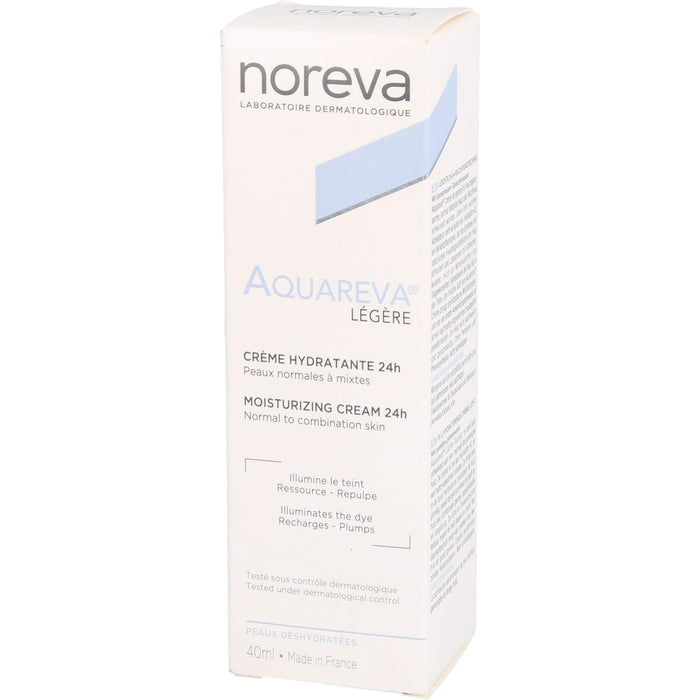 noreva Aquareva Feuchtigkeitscreme 24h, 40 ml Cream