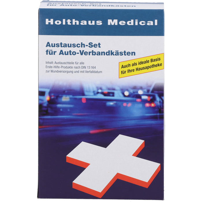 Holthaus Medical Austausch-Set für Auto-Verbandkästen für DIN 13164 Kfz, 1 pc Boîte