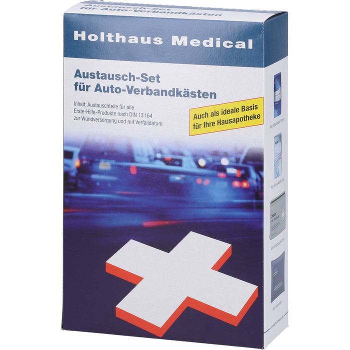 Holthaus Medical Austausch-Set für Auto-Verbandkästen für DIN 13164 Kfz, 1 pc Boîte