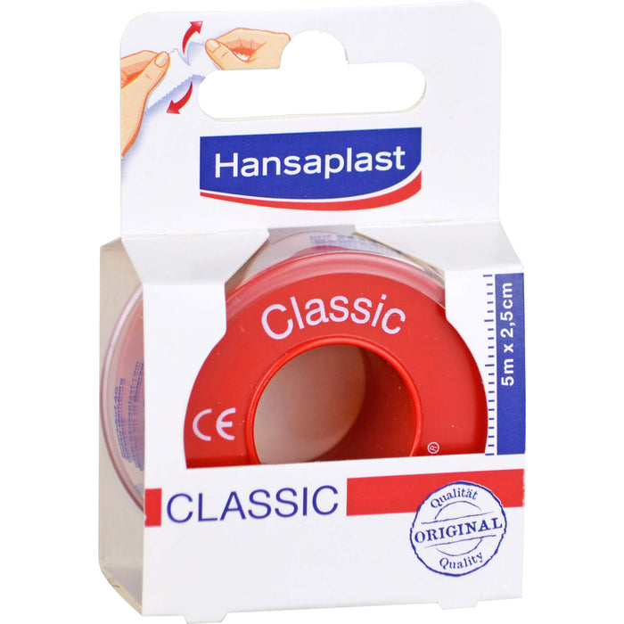 Hansaplast Classic Fixierpflaster 5 m x 2,5 cm, 1 pc Pansement