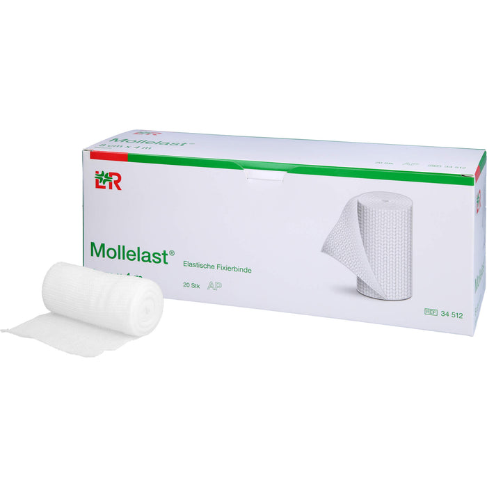 Mollelast Elastische Fixierbinde 8 cm x 4 m, 20 St. Binde