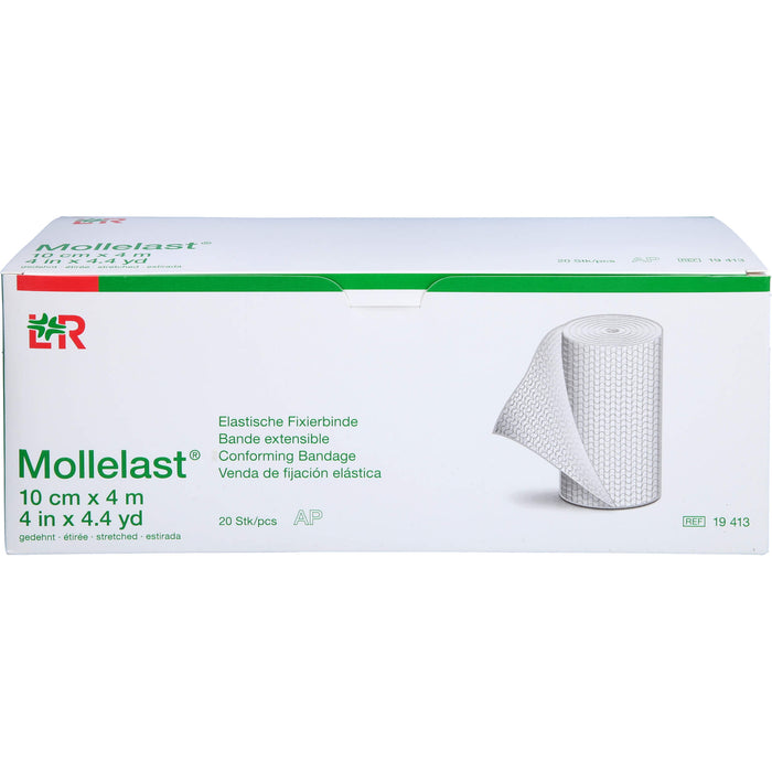 Mollelast Elastische Fixierbinde 10 cm x 4 m, 20 pcs. Pack