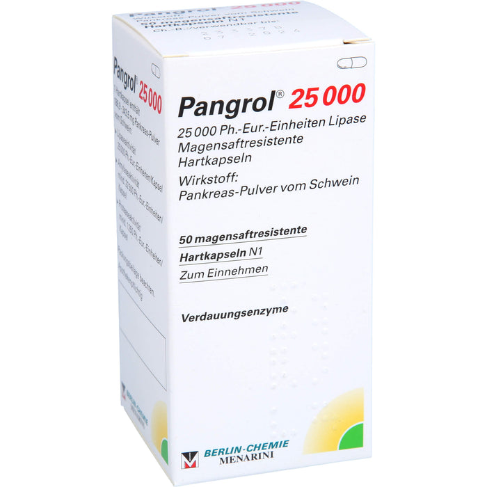 Pangrol 25 000 Kapseln Verdauungsenzyme, 50 pcs. Capsules