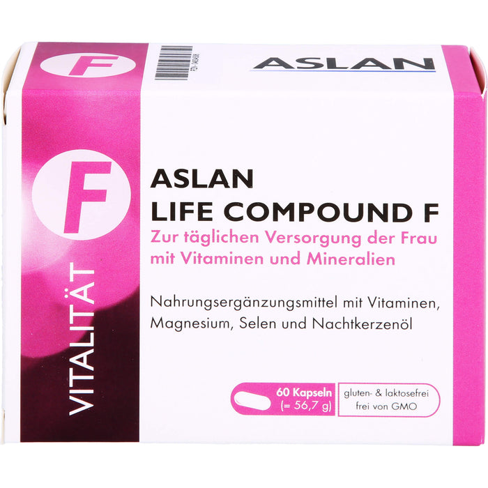 ASLAN LIFE COMPOUND F Kapseln zur täglichen Versorgung der Frau mit Vitaminen und Mineralien, 60 pcs. Capsules