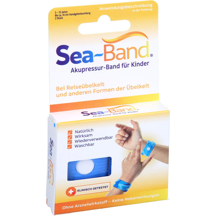 SEA-BAND Akupressurband f. Kinder, 2 St. Bänder