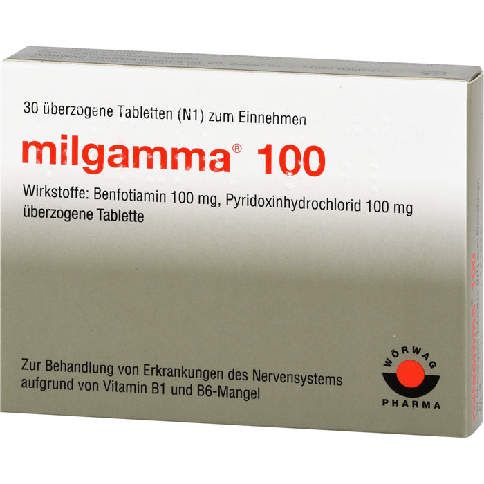 milgamma 100 Tabletten, 30 pcs. Tablets