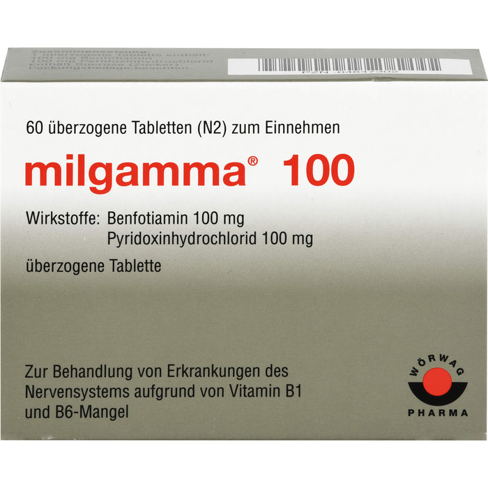 milgamma 100 überzogene Tabletten, 60 pcs. Tablets