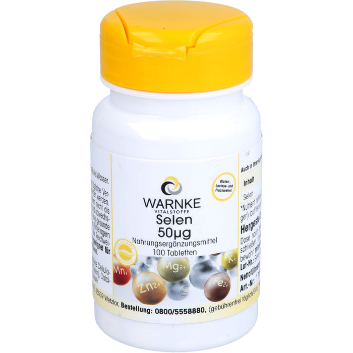 WARNKE Selen 50 µg Tabletten, 100 pc Tablettes