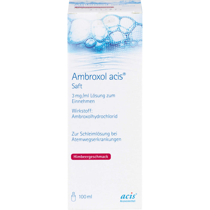 Ambroxol acis Saft, 3 mg/ml Lösung zum Einnehmen, 100 ml Lösung