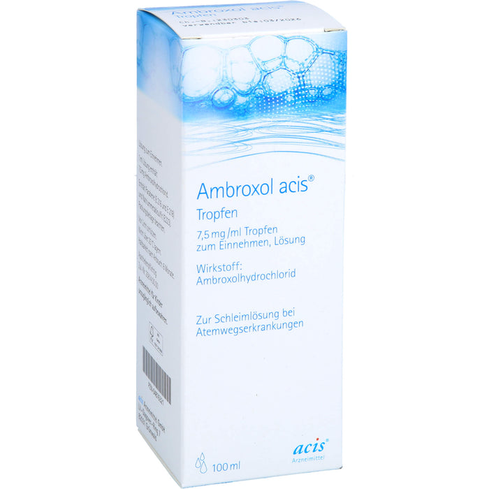 Ambroxol acis Tropfen, 7,5 mg/ml Tropfen zum Einnehmen, Lösung, 100 ml Lösung