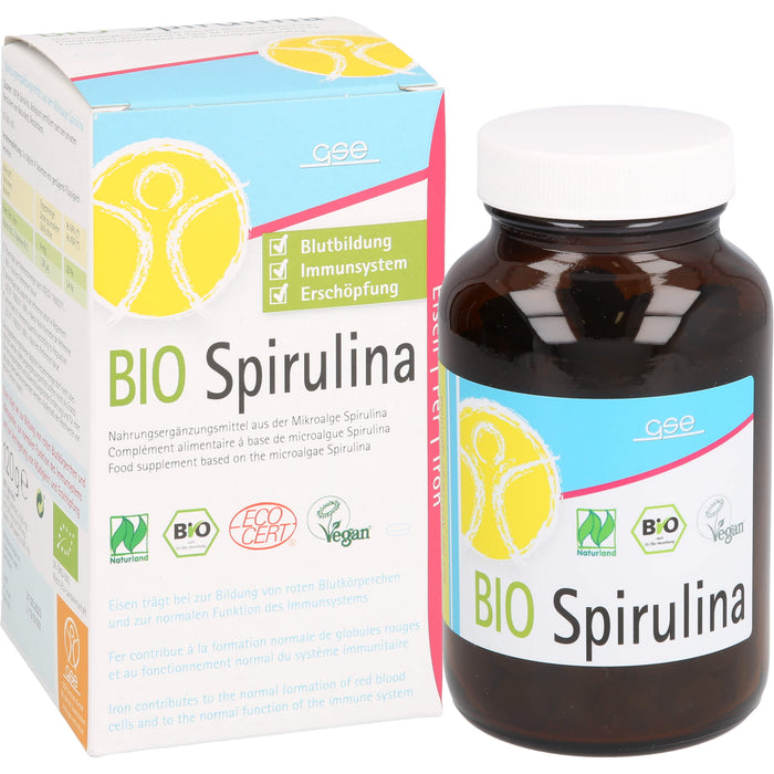 GSE Spirulina 500mg Bio Naturland, 240 St. Tabletten