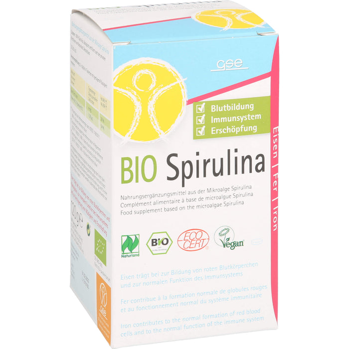 GSE Spirulina 500mg Bio Naturland, 240 St. Tabletten