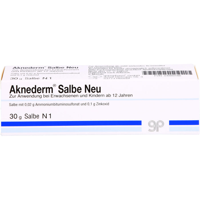 Aknederm Salbe Neu bei Hautunreinheiten, 30 g Ointment