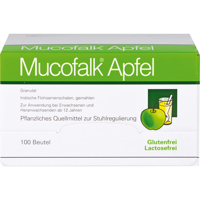 Mucofalk Apfel Granulat Quellmittel zur Stuhlregulierung, 100 pc Sachets