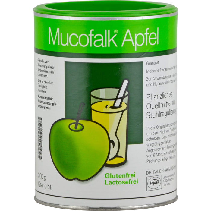 Mucofalk Apfel Granulat Quellmittel zur Stuhlregulierung, 300 g Powder