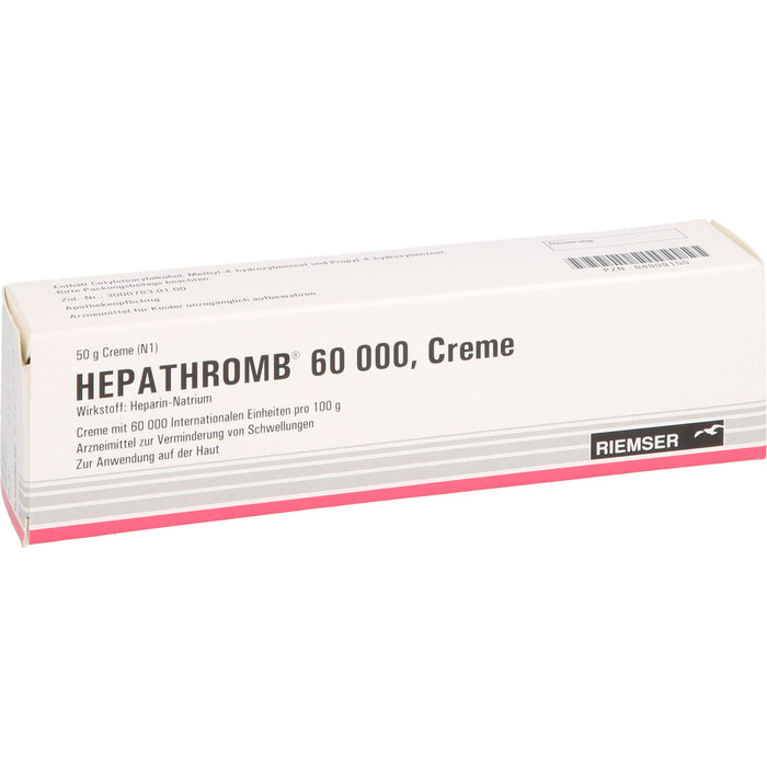 RIEMSER Hepathromb 60000 Creme, 50 g Cream