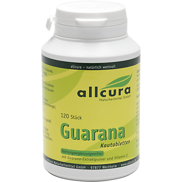 allcura Guarana Kautabletten, 120 pc Tablettes