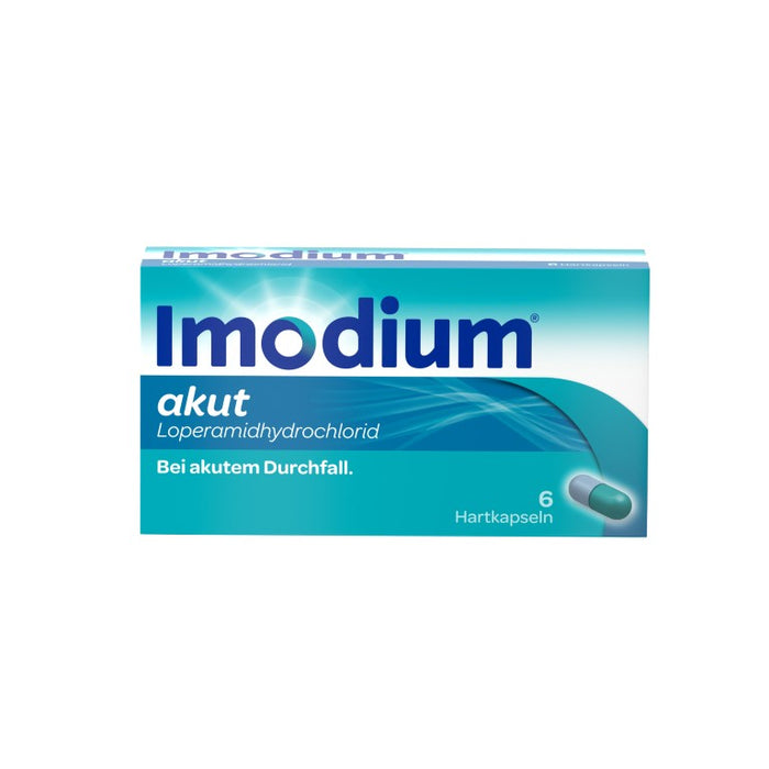 Imodium akut Hartkapseln bei akutem Durchfall, 6 pc Capsules