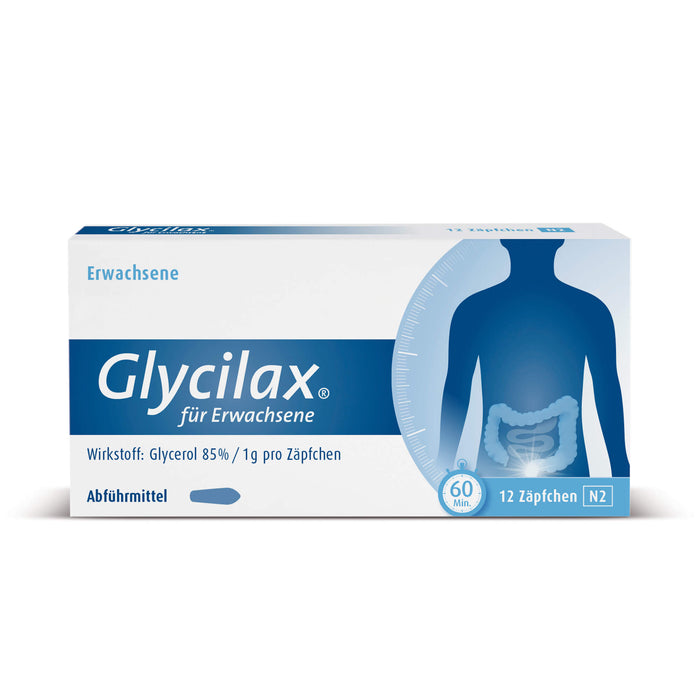 Glycilax für Erwachsene Zäpfchen Abführmittel, 12 pcs. Suppositories