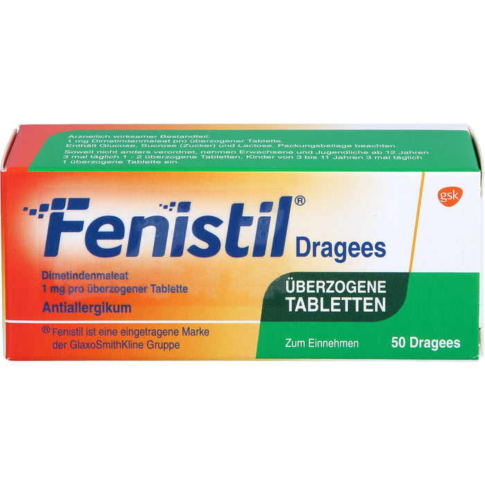 Fenistil kohlpharma Dragees bei Allergien, 50 pcs. Tablets