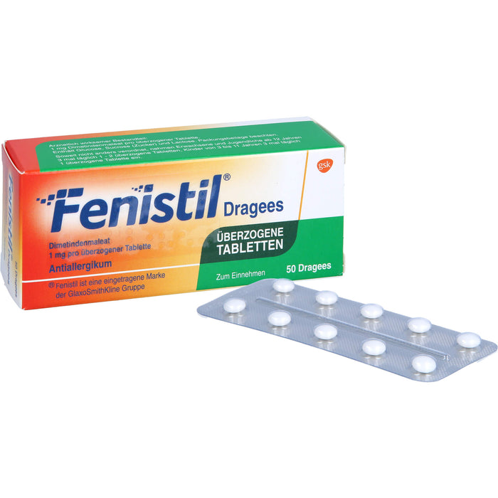 Fenistil kohlpharma Dragees bei Allergien, 50 pcs. Tablets