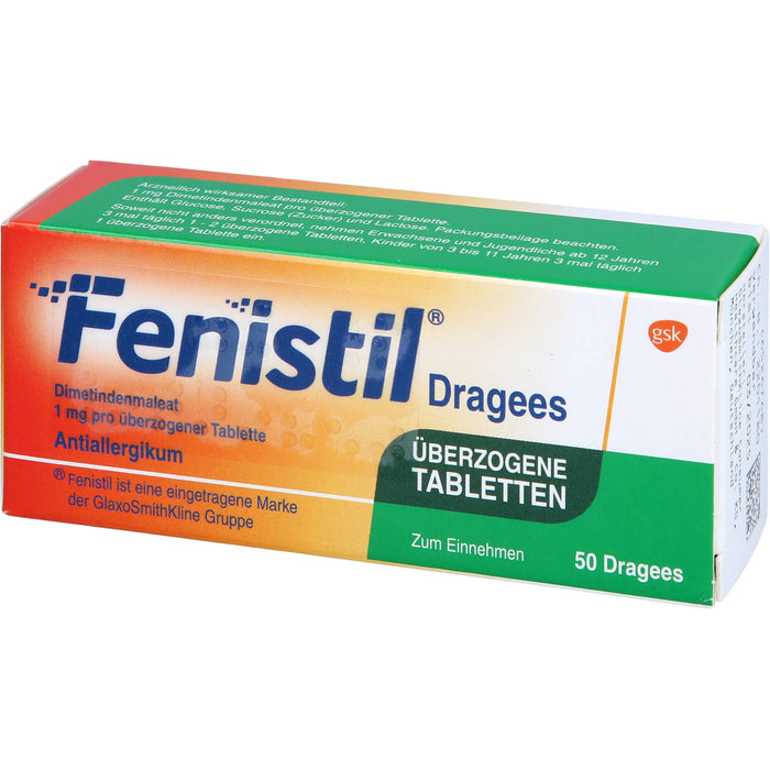 Fenistil kohlpharma Dragees bei Allergien, 50 St. Tabletten